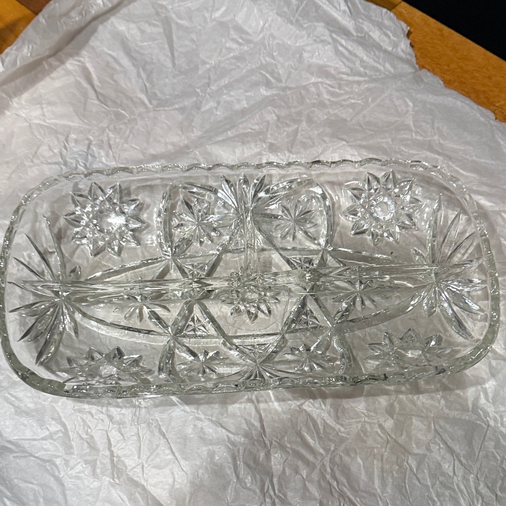 Crystal-Clear Glass Vanity Tray
